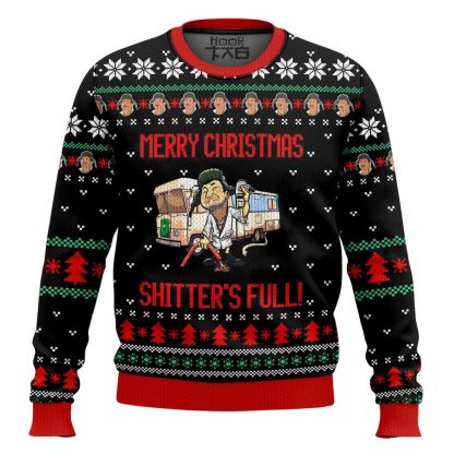 Cousin Eddie Merry Christmas Shitters Full National Lampoon s Vacation Ugly Sweater