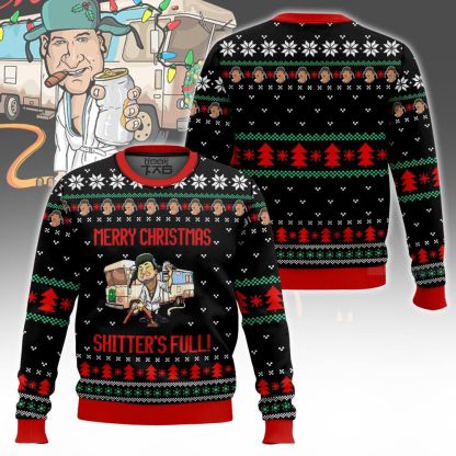 Cousin Eddie Merry Christmas Shitters Full National Lampoon s Vacation Ugly Sweater
