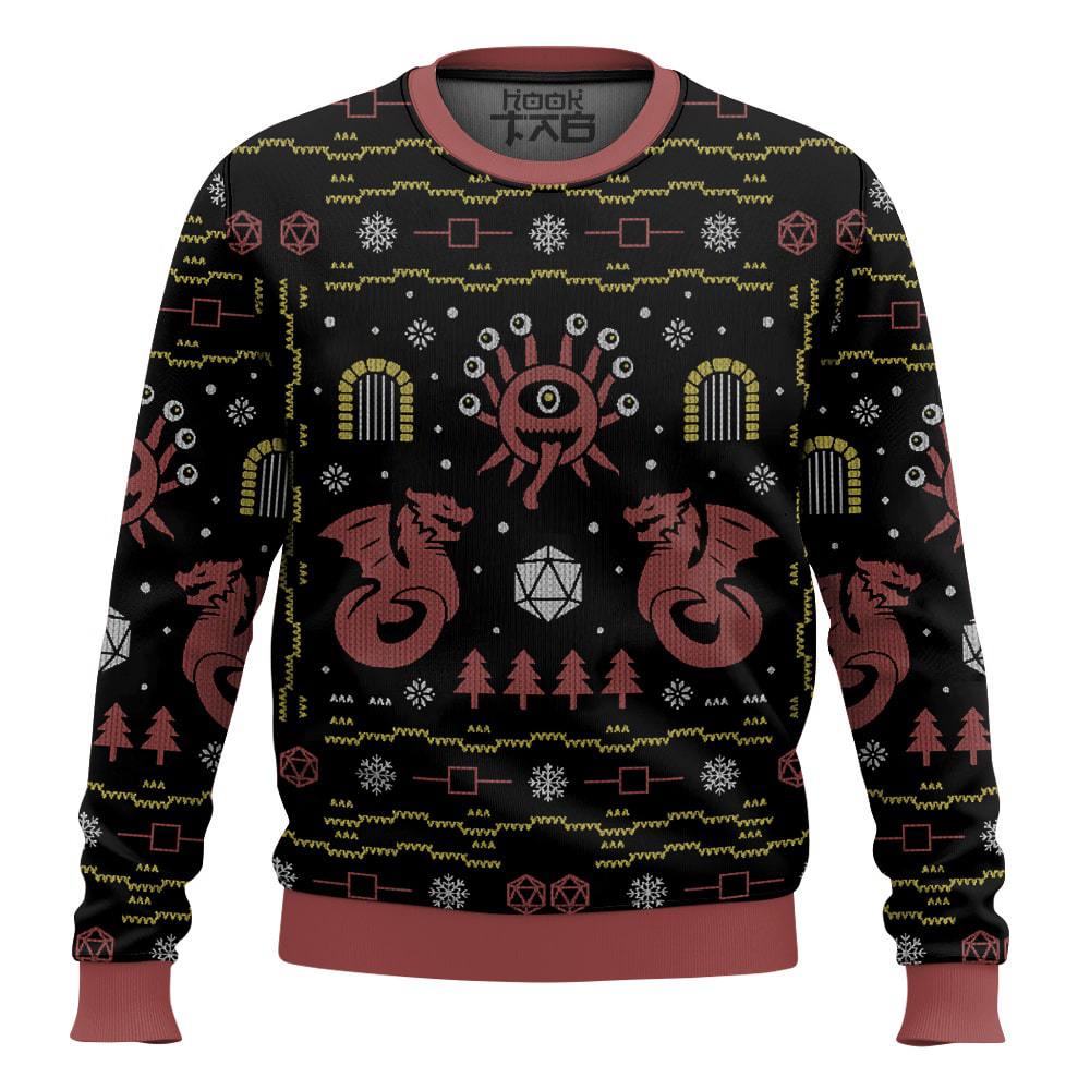 Beholder Dungeons   Dragons Ugly Sweater