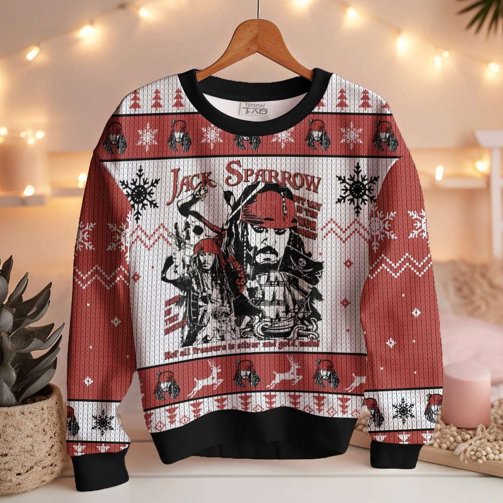 Jack Sparrow   Pirates of the Caribbean Ugly Sweater