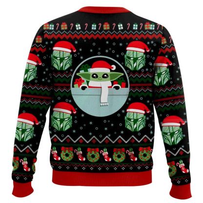 Baby Yoda And Mandalorian Star Wars Ugly Sweater