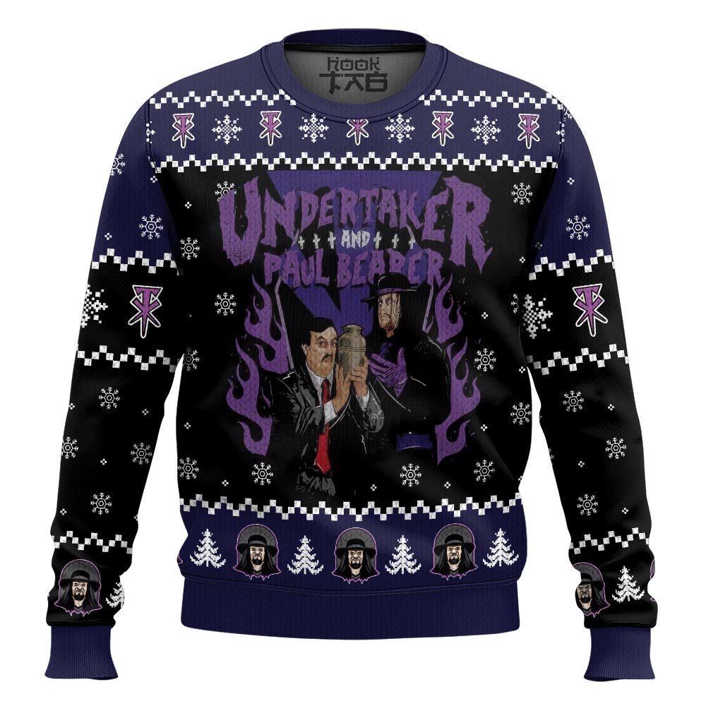 Undertaker   Paul Bearer Ugly Sweater