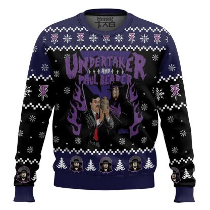 Undertaker   Paul Bearer Ugly Sweater