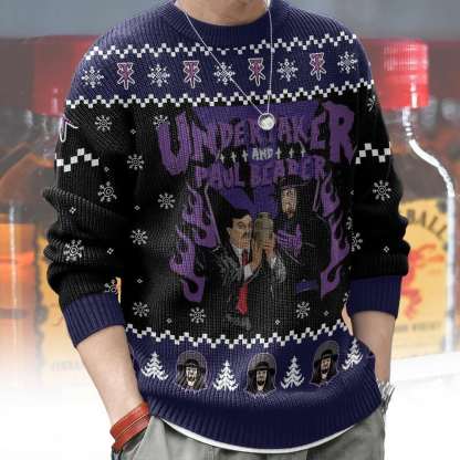Undertaker   Paul Bearer Ugly Sweater