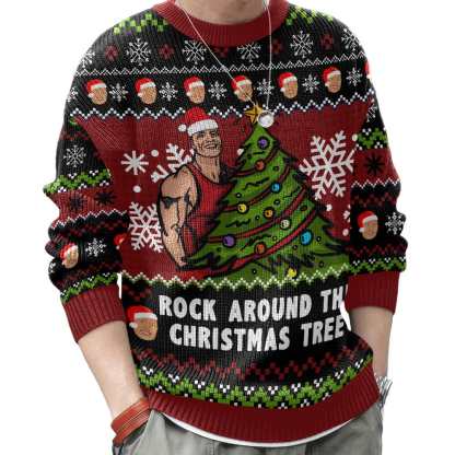 Rock Around The Christmas Tree The Rock  Ugly Sweater