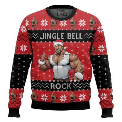 Jingle Bell Rock The Rock  Ugly Sweater