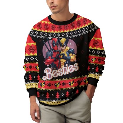 Deadpool And Wolverine Ugly Sweater