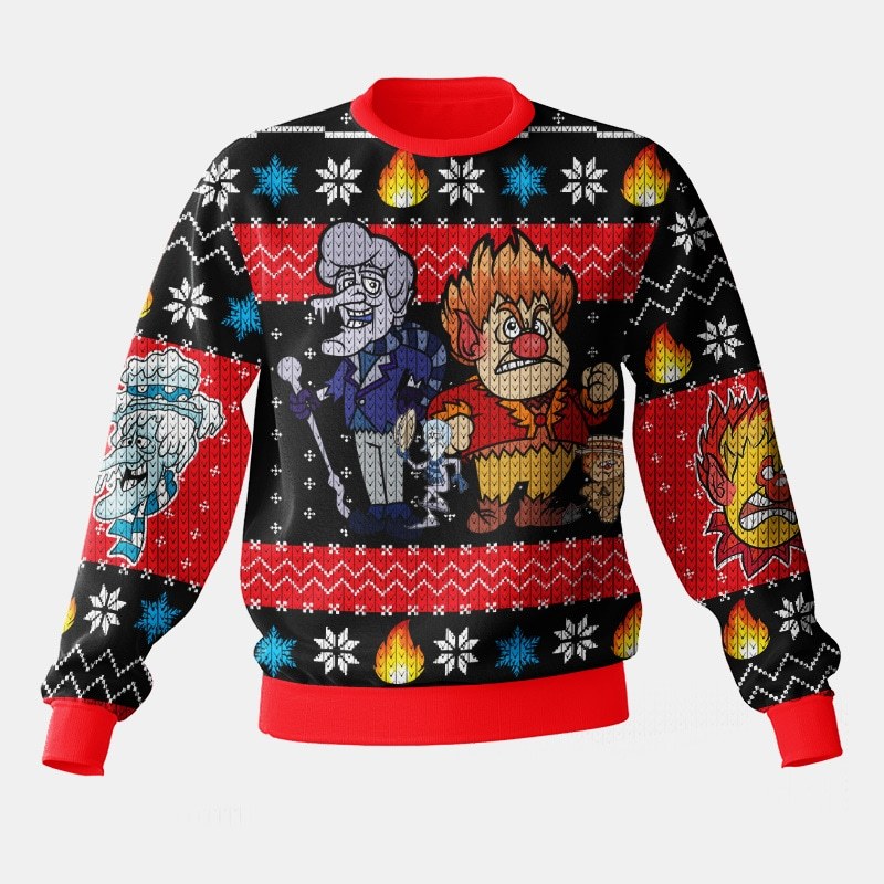 Heat Miser Snow Miser The Year Without Santa Claus Ugly Sweater