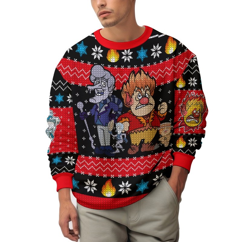 Heat Miser Snow Miser The Year Without Santa Claus Ugly Sweater