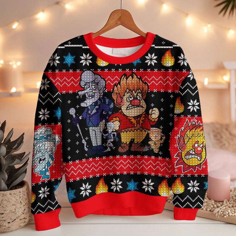 Heat Miser Snow Miser The Year Without Santa Claus Ugly Sweater