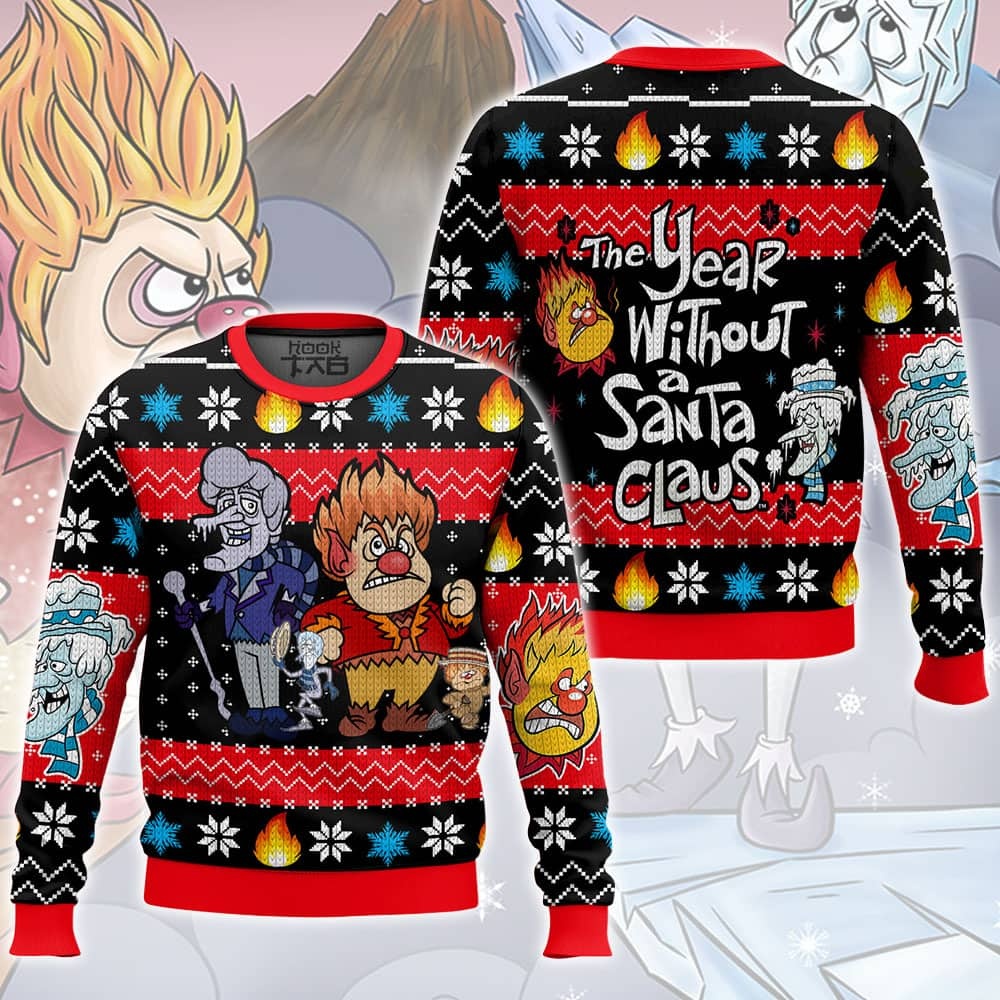 Heat Miser Snow Miser   The Year Without Santa Claus Ugly Sweater