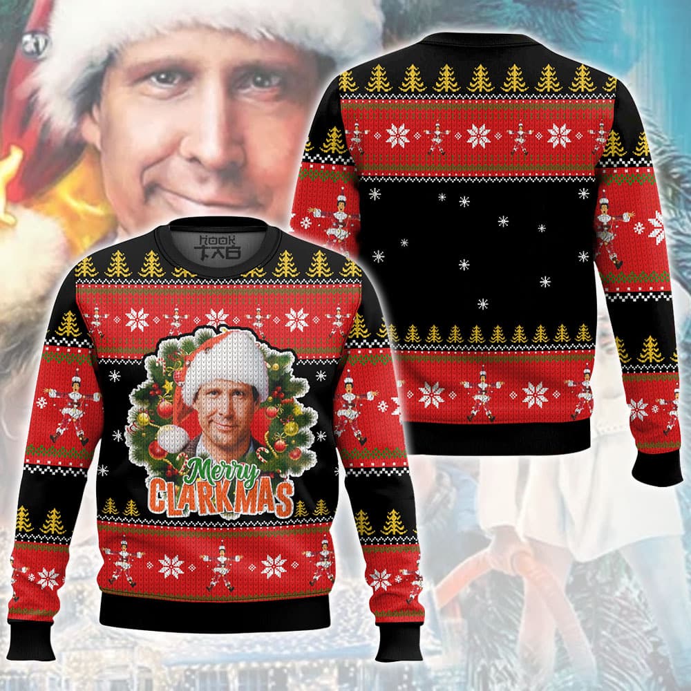 MERRY CLARKMAS Clark Griswold   National Lampoon s Christmas Vacation Ugly Sweater