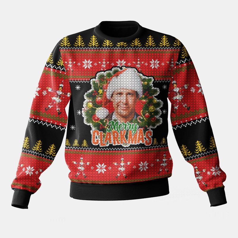 MERRY CLARKMAS Clark Griswold   National Lampoon s Christmas Vacation Ugly Sweater