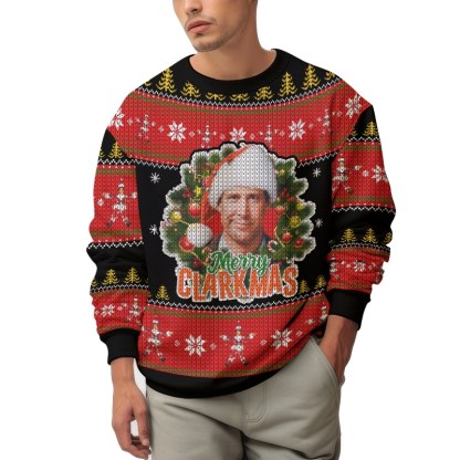 MERRY CLARKMAS Clark Griswold   National Lampoon s Christmas Vacation Ugly Sweater