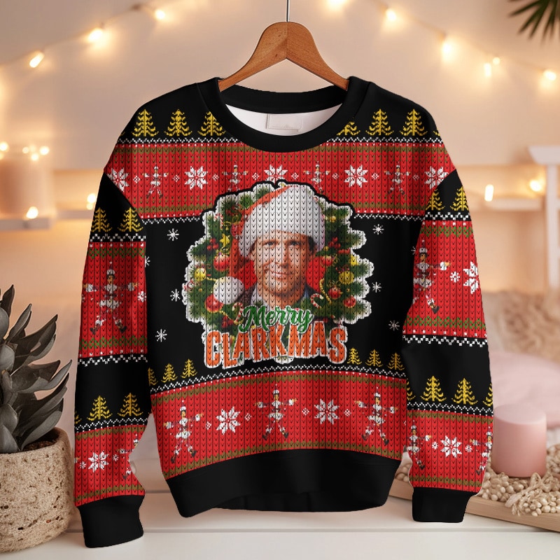 MERRY CLARKMAS Clark Griswold   National Lampoon s Christmas Vacation Ugly Sweater