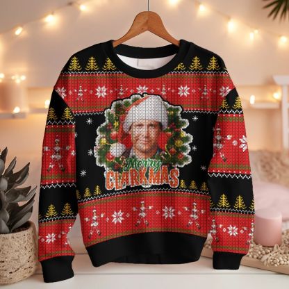 MERRY CLARKMAS Clark Griswold   National Lampoon s Christmas Vacation Ugly Sweater
