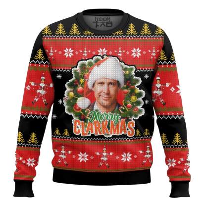 MERRY CLARKMAS Clark Griswold   National Lampoon s Christmas Vacation Ugly Sweater
