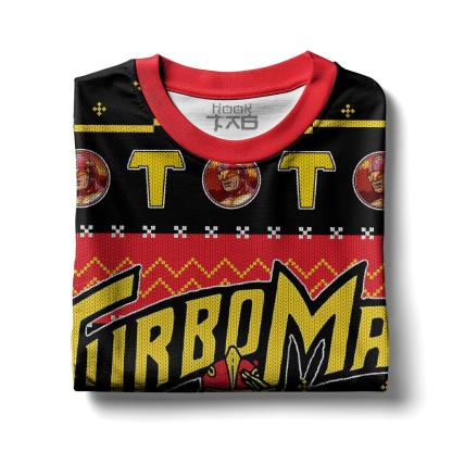 It s Turbo Time! Turbo Man Jingle All the Way Ugly Sweater