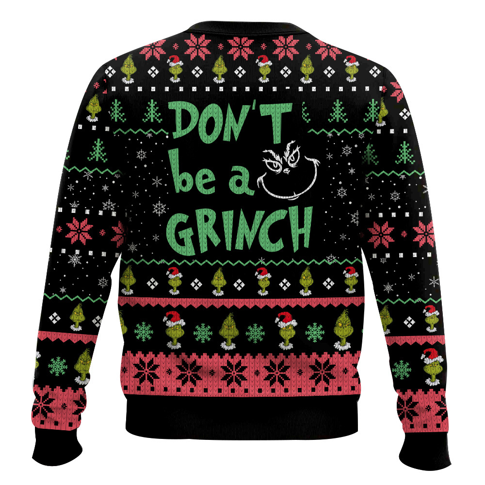 Santa s Sleighers Grinch Ugly Christmas Sweater