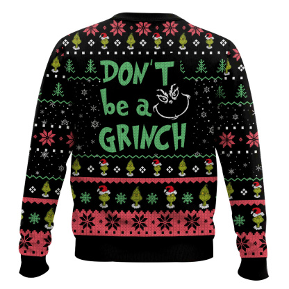 Santa s Sleighers Grinch Ugly Christmas Sweater
