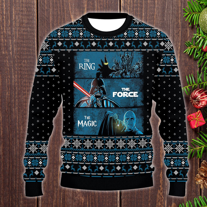 Fantasy Rings Movie Unisex Christmas Ugly Sweatshirt
