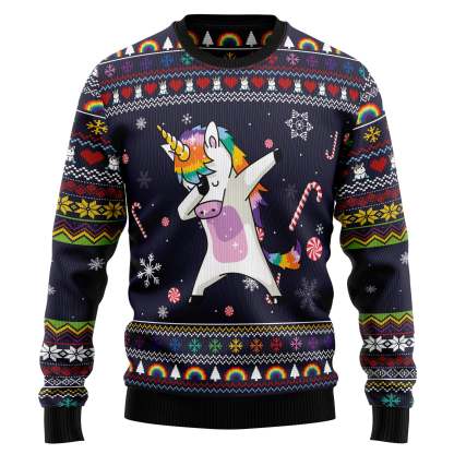Unicorn Dab – Ugly Christmas Sweatshirt