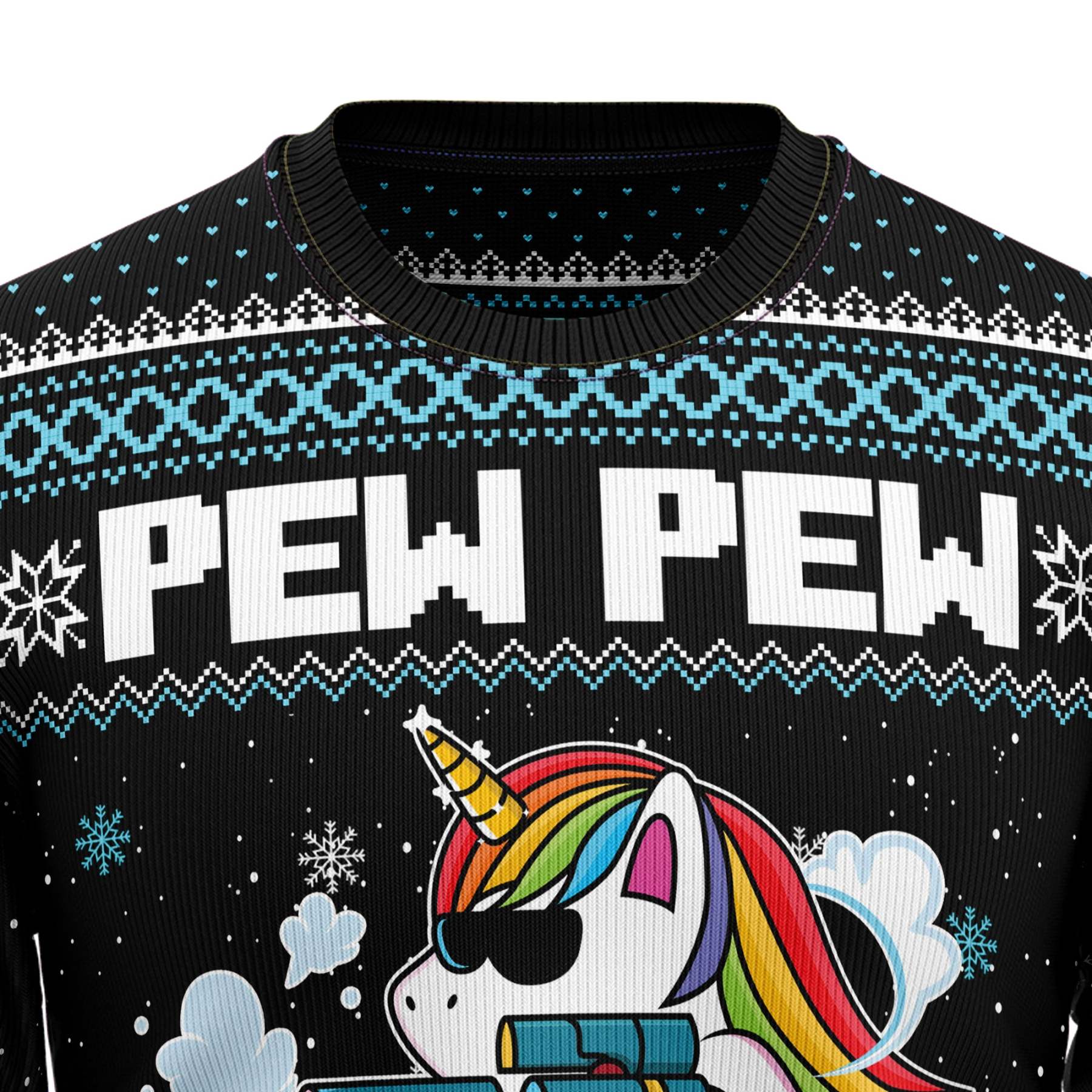 Unicorn Pew Pew – Ugly Christmas Sweatshirt