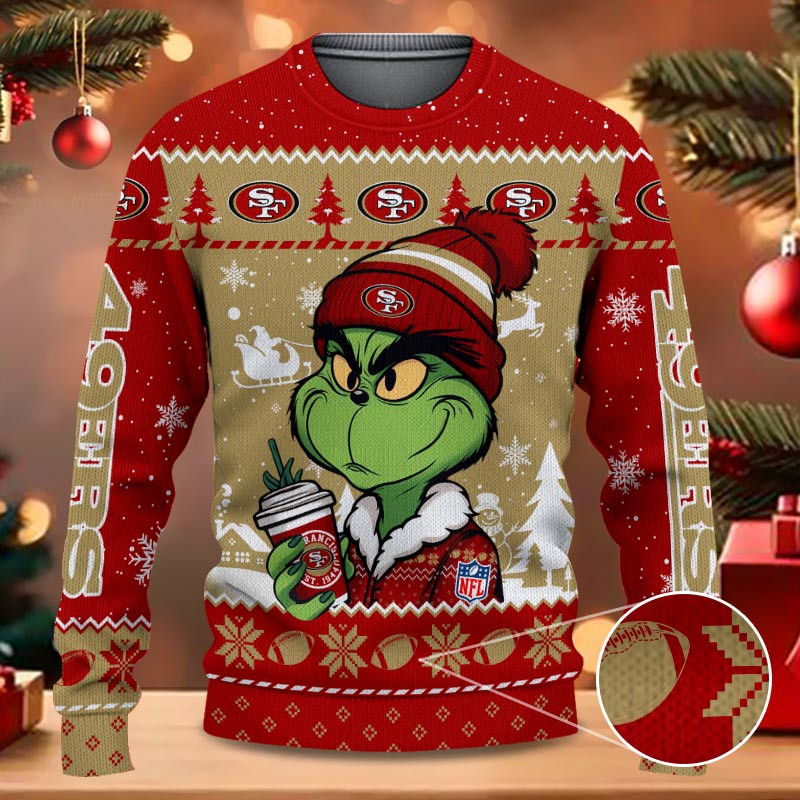 San Francisco 49ers Grinch NFL Fans Ugly Sweater