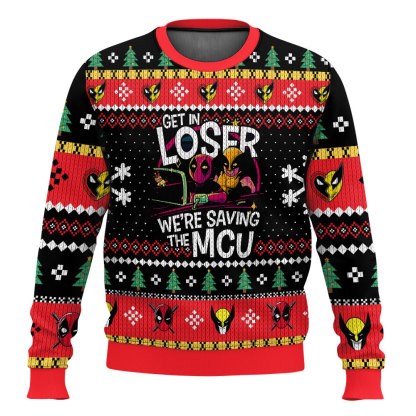 Get in Loser Deadpool Wolverine Ugly Sweater