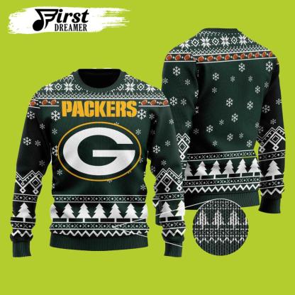Nfl Chibi Green Bay Packers Ugly Christmas Sweater