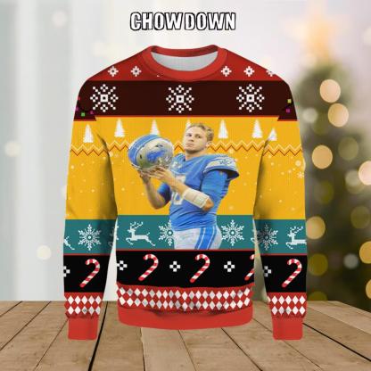 NFL Jared Goff Ugly Christmas Sweater