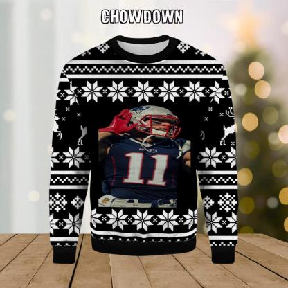 NFL New England Patriots Julian Edelman Ugly Sweater