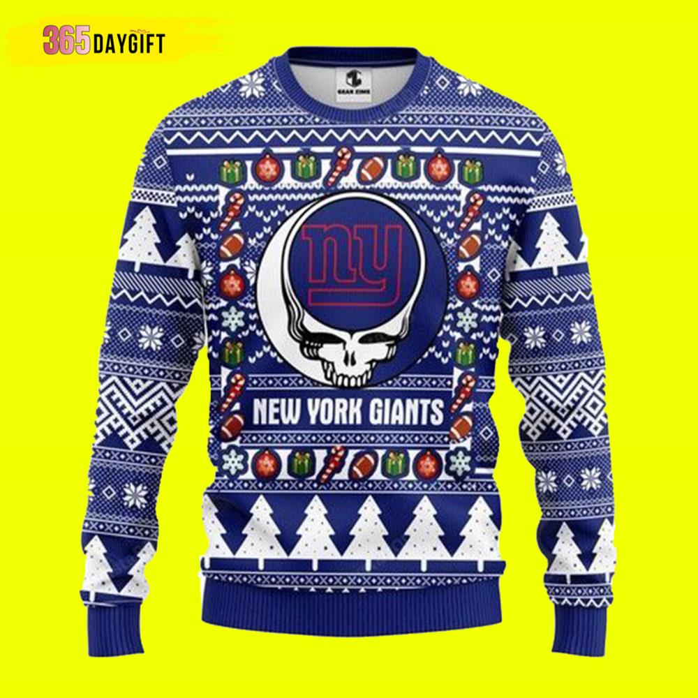 Nfl New York Giants Grateful Dead New York Giants Ugly Christmas Sweater