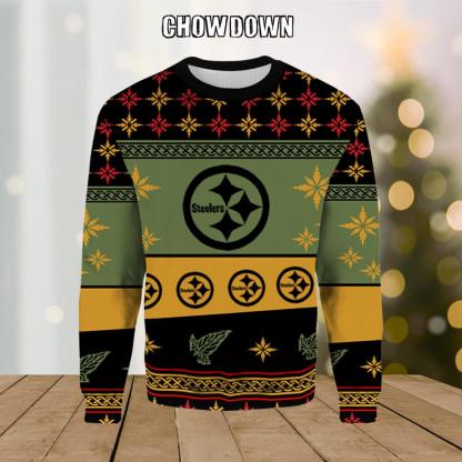 NFL Retro Pittsburgh Steelers Ugly Christmas Sweater