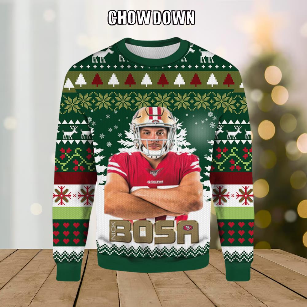 NFL San Francisco 49ers Nick Bosa Ugly Sweater