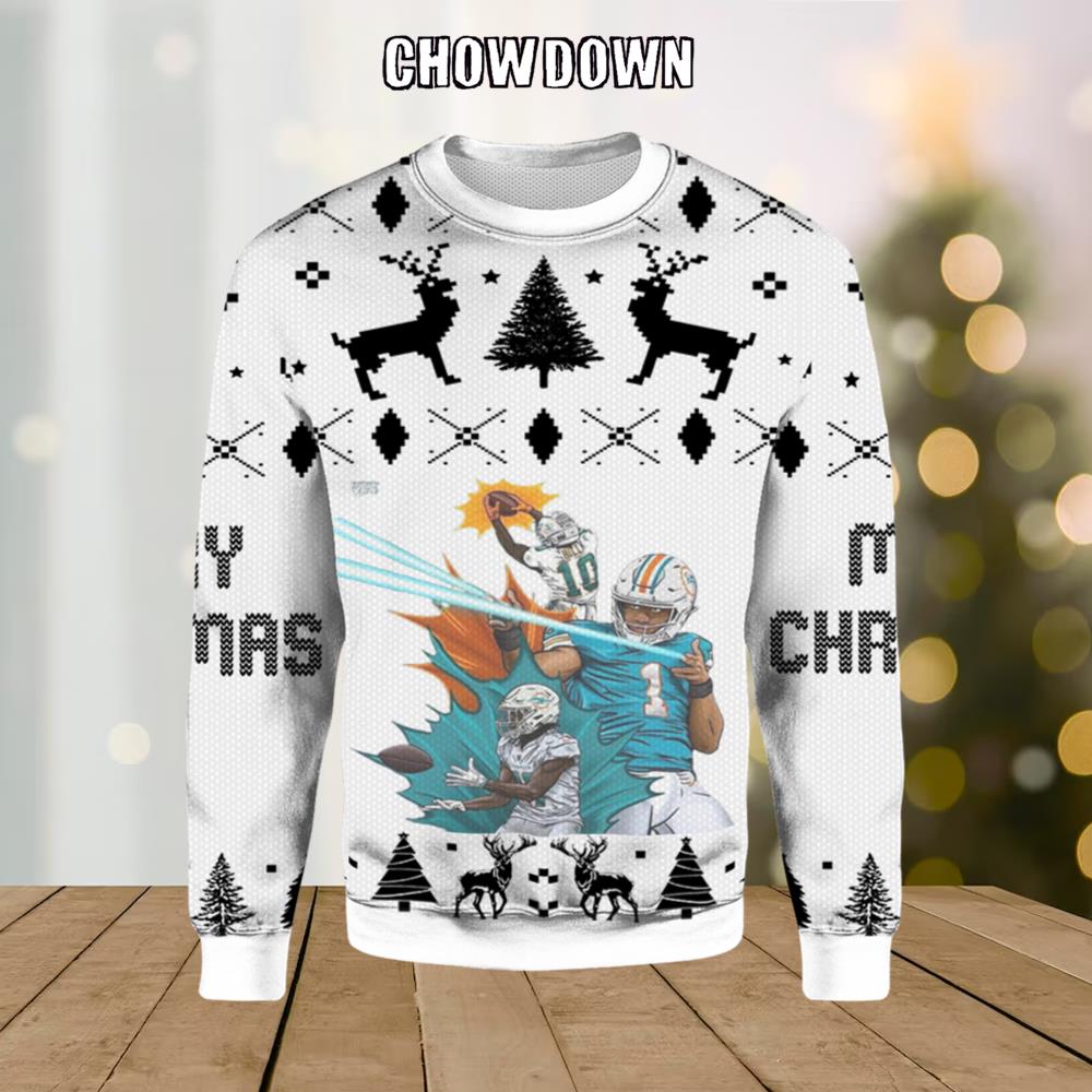 NFL Super Team Miami Dolphins Ugly Christmas Sweater
