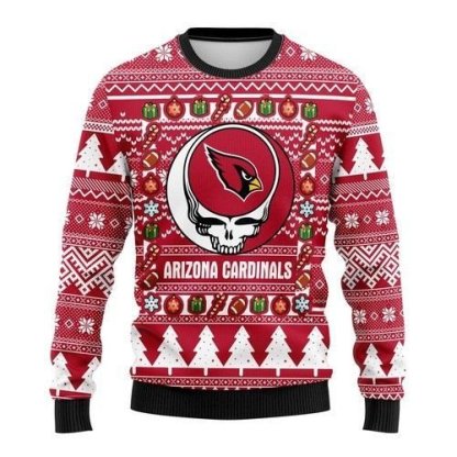 Skull Arizona Cardinals NFL Christmas Ugly Sweater