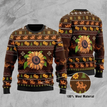 Sunflower Wool Ugly Christmas Sweater US1020