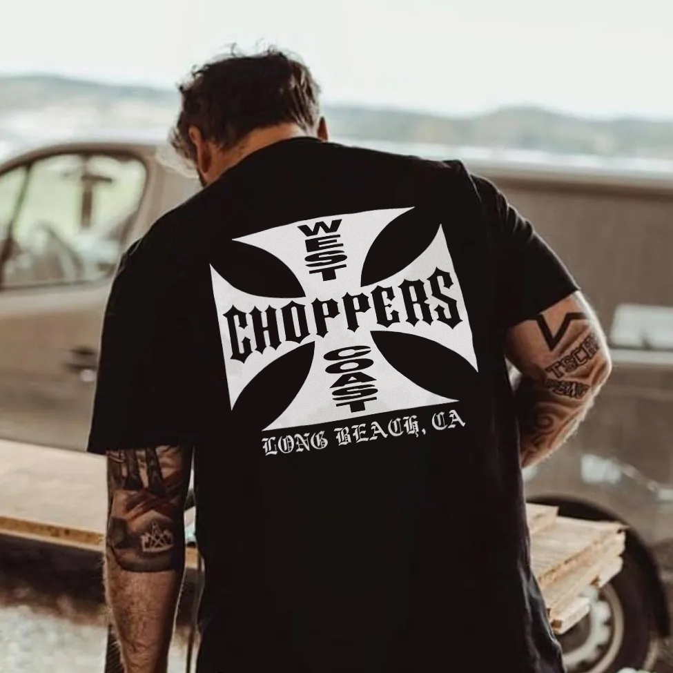West Coast Choppers Printed Men's Oversized T-shirts