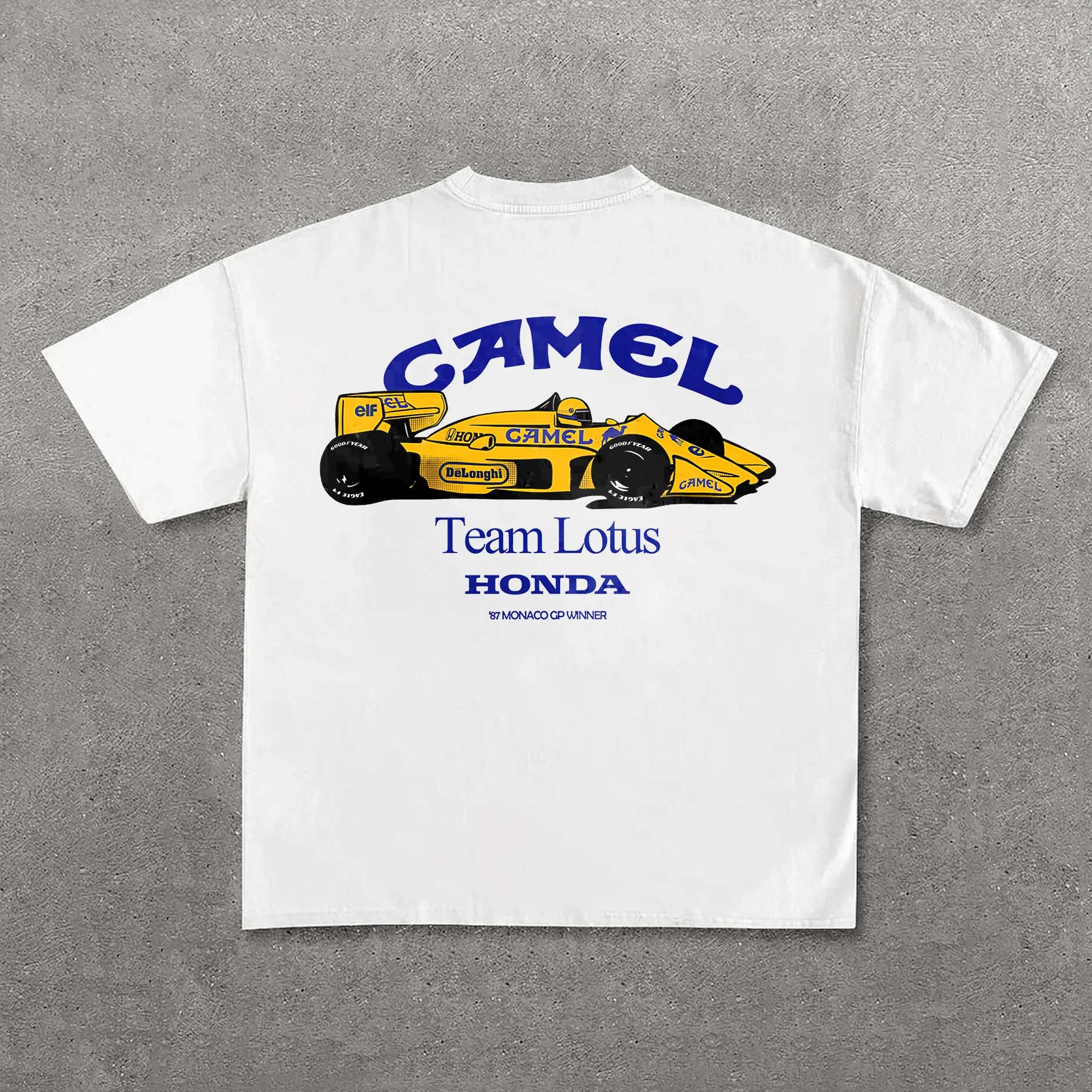 Camel Team Lotus Honda Printed Unisex T-Shirt