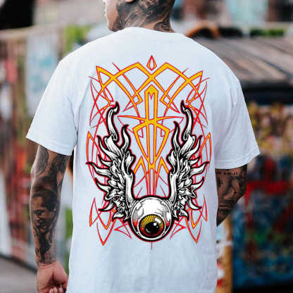 Eye Of Cthulhu Phantom Pinstripe Print Men's T-shirt