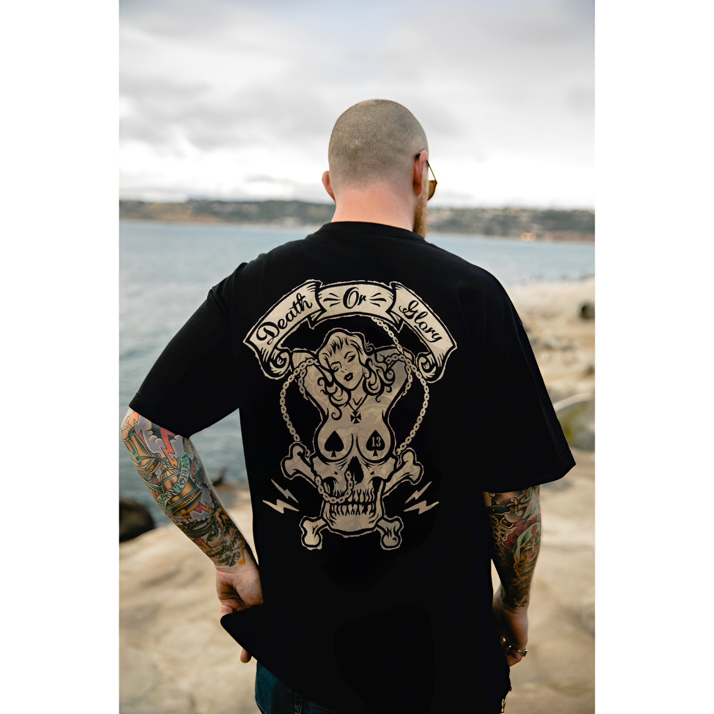 Death Or Glory Lucky 13 Printed Men's T-shirt