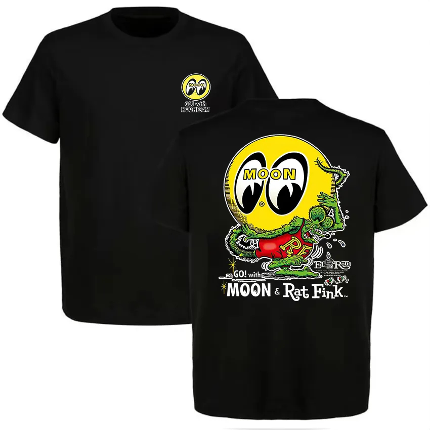 Go! With Moon & Rat Fink Printed Men's T-shirt