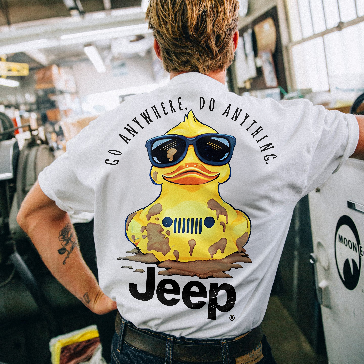 Go Anywhere, Do Anything Jeep Printed Men's T-shirt