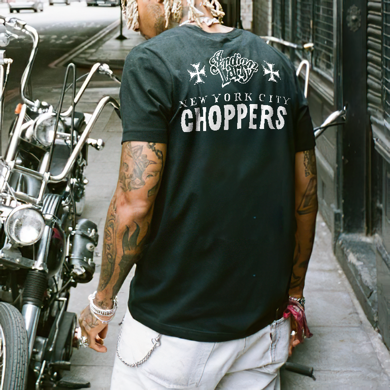 New York City Choppers Printed Unisex Oversized T-shirts
