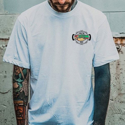 SUPPORT THOSE THAT SUPPORT YOU Snake Graphic Print T-shirt