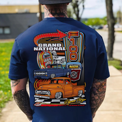 GRAND NATIONAL Classic Car Print Men's T-shirt