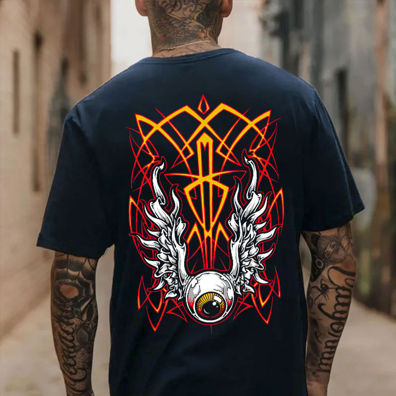 Eye Of Cthulhu Phantom Pinstripe Print Men's T-shirt