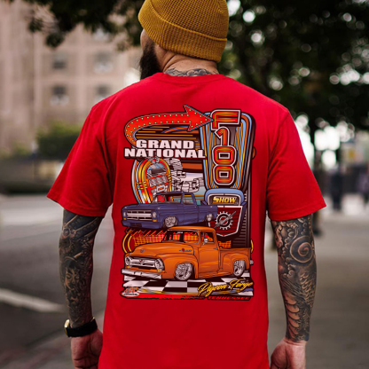 GRAND NATIONAL Classic Car Print Men's T-shirt