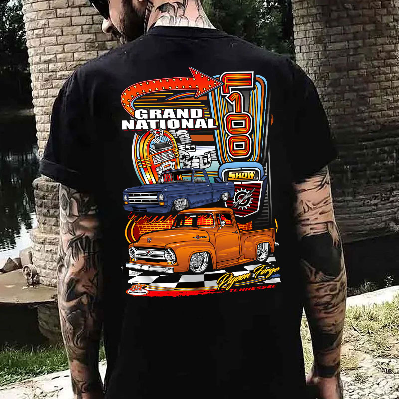 GRAND NATIONAL Classic Car Print Men's T-shirt